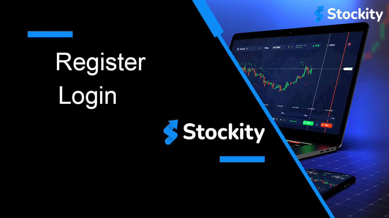 Registro de conta Stockity e instruções de login