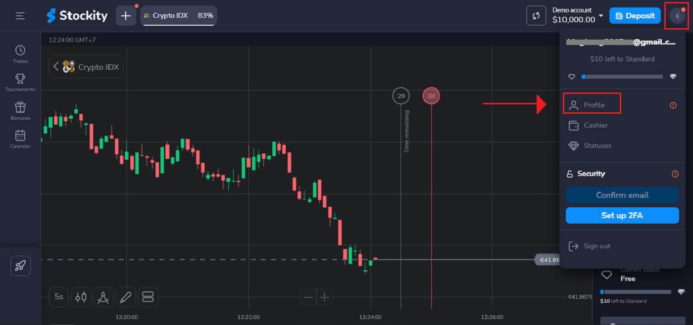 Đăng nhập và gửi tiền vào Stockity: Các tùy chọn cấp vốn và truy cập an toàn