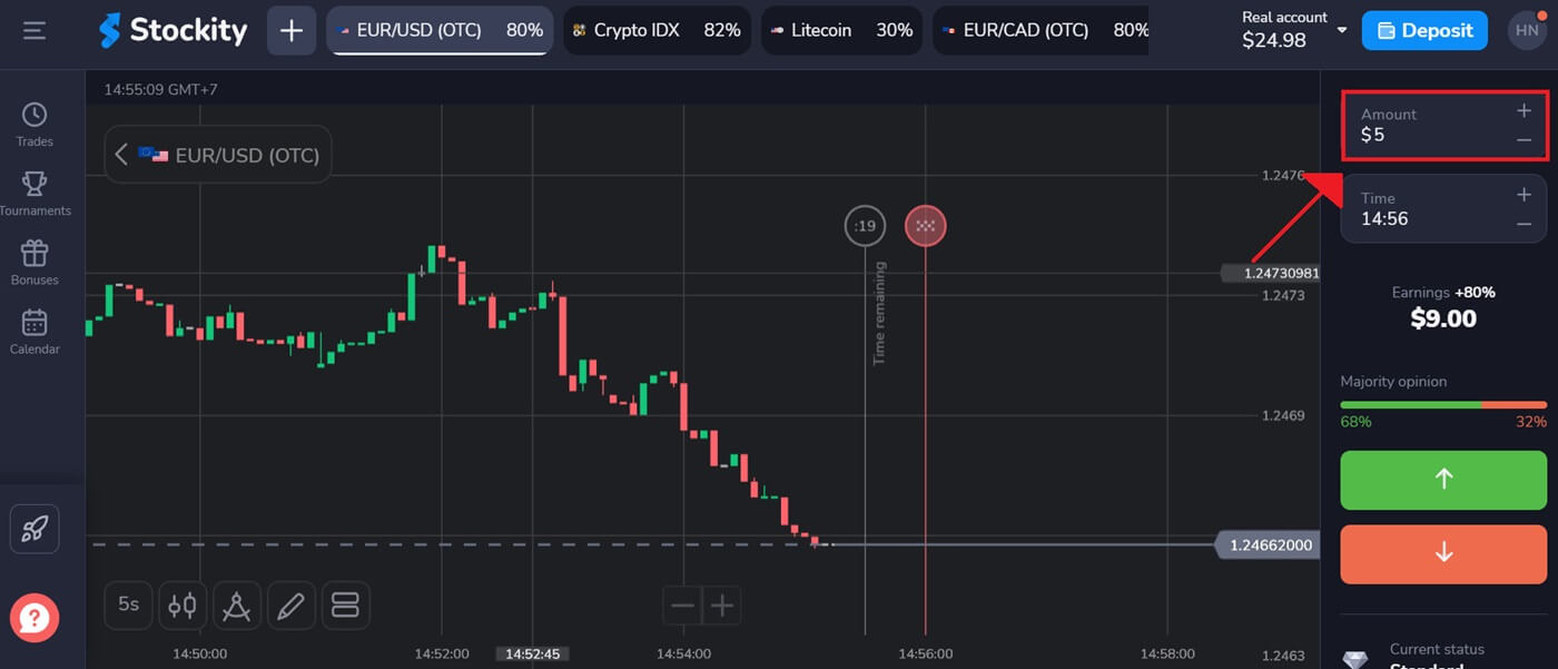 Login e negociação Stockity: inicie opções binárias, Forex e criptografia