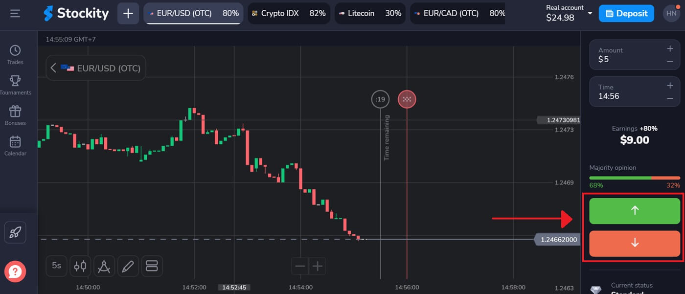 Login e negociação Stockity: inicie opções binárias, Forex e criptografia